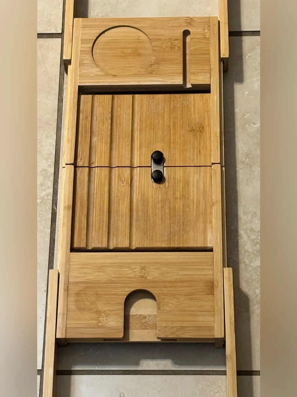 Bamboo Bathtub Caddy Tray - Natural